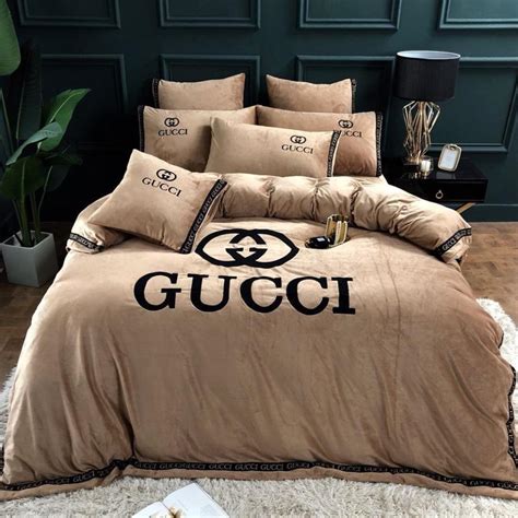 does gucci make bed sheets|Gucci comforter set queen.